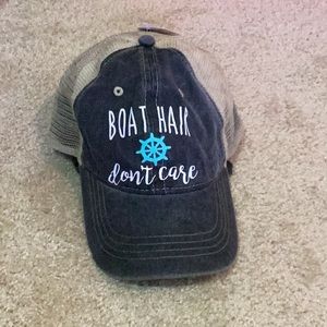 Boat hair don’t care mesh snap back cap